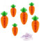 RYAN 6 Piezas Colgantes de Zanahorias de Pascua de Papel Decoracion Primavera Pascua Decoracion para Interior y Exterior Adornos Pascua para Niños