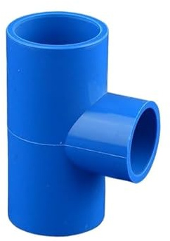 Valvola di ritegno a battente in PVC, tubo saldato a solvente, raccordo a T riduzione a 3 vie in for irrigazione e acquario, diametro interno multicolore 20-50 mm (blu, 32x25 mm)(Blue,40x25mm)