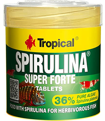 Tropical Super Spirulina Forte 36% Tablets comida para acuariofilia 50 ml