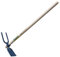 Outils perrin Serfouette de Vigne Forgée Panne et Fourche Emmanché Droit 100, 40cm Largeur
