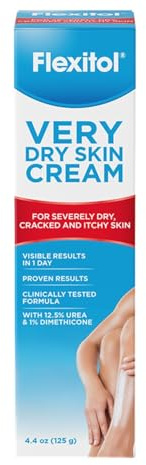 Flexitol Very Dry Skin Cream, Intensive Moisturizer for Severely Dry Skin, Urea-Based Hydration, 4 oz Tube
