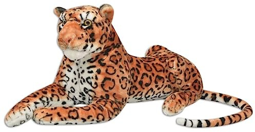 vidaXL Leopardo Peluche Morbido Grande XXL Pupazzo Giocattolo Tenero Bambini