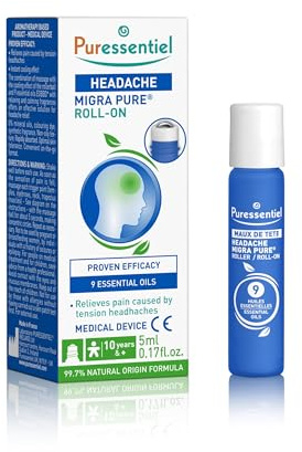 Puressentiel - Bien Être - Roller Maux de Tête aux 9 Huiles Essentielles - Efficacité prouvée pour réduire les douleurs céphalées – 10 ml