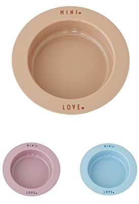 Design Letters Piatto profondo Tritan per Bambini | Stoviglie per bambini | Piatti infrangibili per i più piccoli | Piatto da dessert, colazione, spuntino | Lavabile in lavastoviglie, senza BPA e BPS