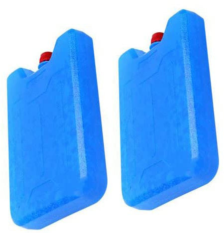 2 batterie refrigeranti per borsa termica | 12 ore di raffreddamento | per frigorifero 600 ml | 18,5 x 12 x 3,5 cm | anche per frigo