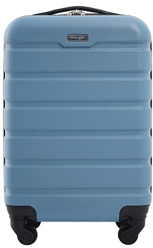 Wrangler Hardside Spinner Luggage, Blue Heaven, Carry-On 20-Inch