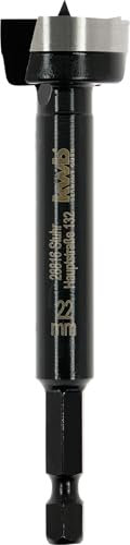 kwb Broca Forstner de 22 mm de diámetro (para madera, cabeza forjada, afilado especial, agujeros rápidos y sin desgarros, punta central rectificada en 4 lados, para destornilladores y taladros