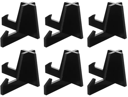 Sosoport 6 Pièces Distributeur De Cartes De Visite Acrylique Présentoirs Pour Cartes De Visite De Bureau Porte-cartes De Table Lot De Supports