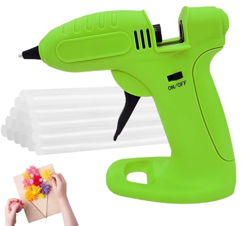Mppchhn Máquina De Pegamento Caliente,Herramientas De Mano Recargables Por USB - Pluma De Pegamento Caliente Con Batería 2600mAh,Para Decoración, Modelado, Álbum, Escuela, Hogar, Aficionados,