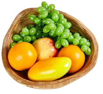 Generisch Cuenco para ensaladas, decoración de mesa retro para almacenamiento, cuenco de frutas, fuente de servir, decoración de escritorio, para aperitivos, alimentos, llaves, joyas, cocina, salón