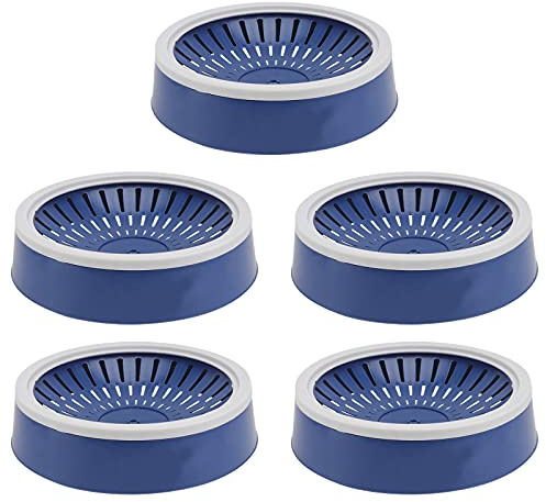 DOITOOL 5 Pezzi Ciotole per Nidi di Piccione in Plastico Blu, Design Leggero e Pratico per Nidificazione di Uccelli e Decorazione in Allevamento