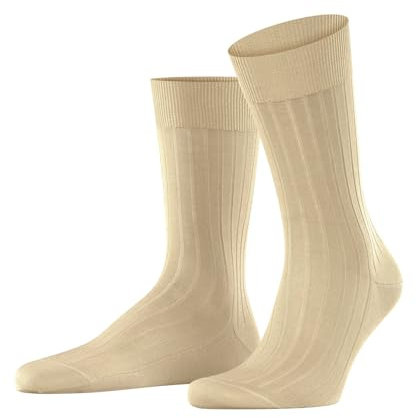 FALKE Herren Socken Milano M So Baumwolle gemustert 1 Paar, Beige Sand 4320, 43-44