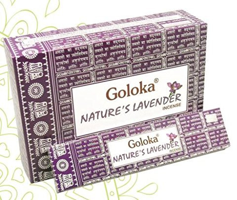Goloka Naturer Parijatha rökelse, låda med 12 delar