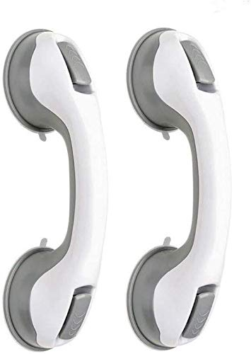 Yinong-eu 2 PCS Poignée baignoire de sécurité/Poignéee/Ventouse de douche pour salle de bain + WC (Gris)