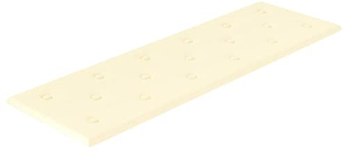 vidaXL Wandpaneele 12 STK., Wandpolster Wandkissen Dekoration, Bettkopfteil Wandverkleidung DIY-Design, Polsterpaneel, Creme 90x30 cm Kunstleder