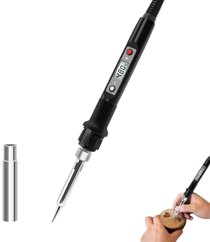 Brandmalerei Lederbrennset, 26 Buchstaben Kupferform Schablonen zum Prägen, DIY Holz Brennen Löten Tipps Schnitzwerkzeug Set, für Leder Gravieren Schweißen (B)