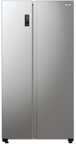 Gorenje · Side by Side · NRR9185EAXL, Grau Metallic Strukturiert · 550 Liter