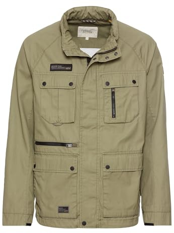 camel active Herren Fieldjacket aus Reiner Baumwolle Dunkelgrün, menswear-30