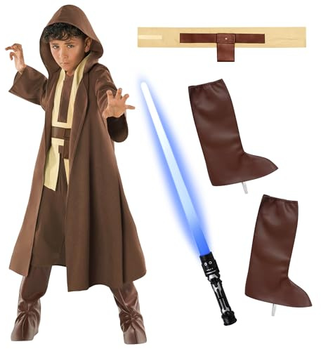Morph Fantasy Hooded Robe And Sabre - Star Costume Boys - Halloween Costumes For Boys - Space Cosplay For Kids Halloween S