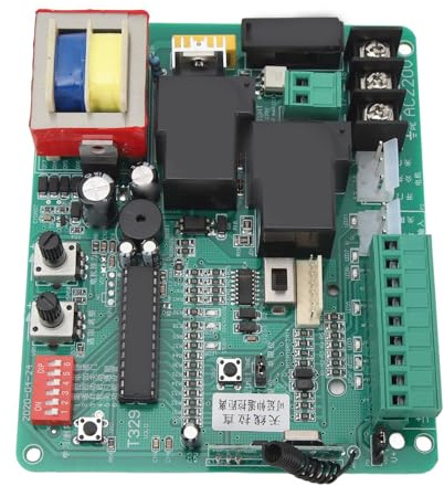 Qcwwy Placa de Control de Compuerta Profesional Placa Control Circuito Universal, Apertura Puerta Puerta Deslizante Automáticamente Electrónica Microcomputadoras Principales para Profesionales (220V)