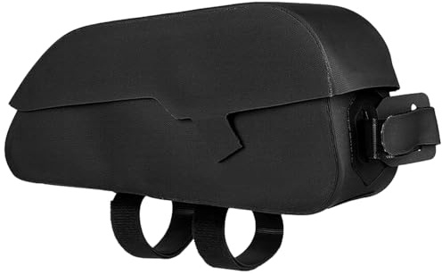 Svart ramväska: 25 cm/9,8 tum topp tubväska, vattentät, snabbfrigöring, cykelväska för väg/berg S