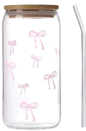 Generico Bicchieri Di Con Coperchi E Cannucce - Bicchiere Rosa Con, Coperchio E Cannuccia 500ml | Tazze in per Caffè,Per Casa, Camera Da, Cucina, Ufficio, Compleanno, Frappè E Tea Party