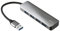 Trust Halyx Mini 4 Port USB Hub 3.2, USB-A Adapter 5 GBit/s, USB Verlängerung Datenhub, Dünn und Kompakt USB Verteiler, USB Splitter für PC, Computer, Laptop, MacBook, Windows - Grau
