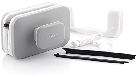 InnovaGoods V0103619 Klinduo Magnetischer Fensterreiniger, Plástico, Grau