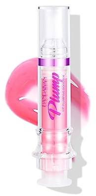 Plumping Lip Oil With Chili Extract - Clear Pink Instant Plumper Lip Gloss, Hydrating & Nourishing Tinted Lip Balm Liquid Lipstick for Day & Night Moisturizing Lips (05#)