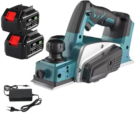 Cepilladora eléctrica, cepilladora manual eléctric Cepilladora eléctrica recargable, herramienta de corte de madera de mano inalámbrica, máquina de cepillado de madera, carpintero para carpintería, br