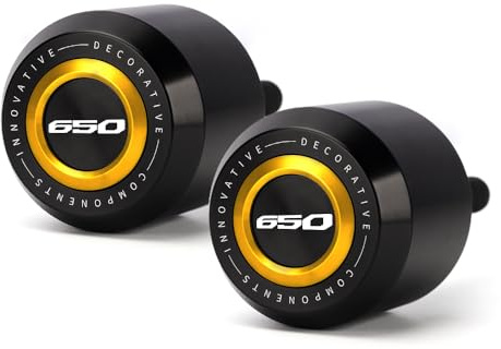 Modeer falldynor kompatibla med Hon.da CB650R 2019 2020 2021 2022 2023 2024 motorcykel ram slider antikollision fallskydd crashpad cb650r cb 650r tillbehör (guld)