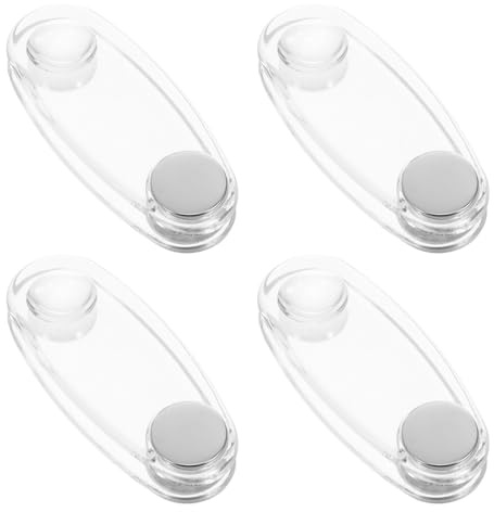 Veemoon 4 Piezas Tensor de Persiana Enrollable Acrílico Transparente para Persianas Horizontales, Accesorio Peso del Cordón Antideslizante para Control de Cuerda en Ventanas, Instalación