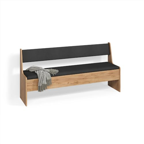 Livinity Panca ad angolo Tiberio, Rovere sabbia, 41.5 x 166.6 cm