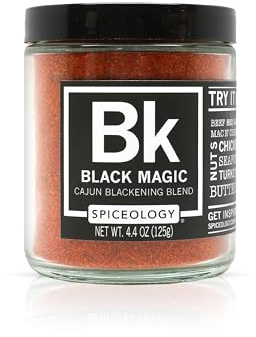 Black Magic - Spiceology Cajun Blackening Blend - Cajun Dry Rub All Purpose Seasoning - 4.4 Ounces