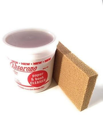 Absorene Book Cleaner and Dirt Eraser (Bundle- 2 Items) for Cleaning Dirt and Dust Off Books and Documents