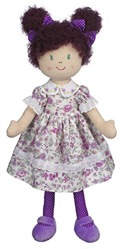 Ganz 20 Sophia Rag Doll with Purple Floral Dress