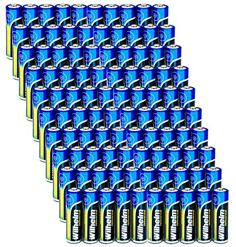 Wilhelm Universal Batterien AA Mignon AAA Mikro 9V Block (AA Mignon, 100)