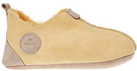 Vanuba Zapatillas de niños tamaño Oxford. 24-34 y 4 Colores | Pantuflas artesanales de Piel de Cordero Natural