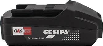 GESIPA Batería de repuesto original de 2,0 Ah / 18 V para pinzas de remaches AccuBird® Pro CAS | apto para todas las marcas CAS – Baterías