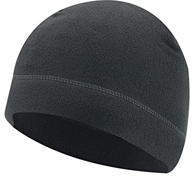 CJGHJNFF Soft Polar Fleece Beanie Cap Windproof Skull Cap Skiing Outdoor Cap Sport Running Cap Winter Warm for Men Women (Dark Grey)