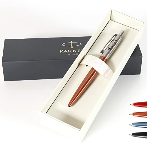 Stylo Parker Jotter Bond Street personnalisé + coffret cadeau | Concevez un présent unique | Gravure laser - orange