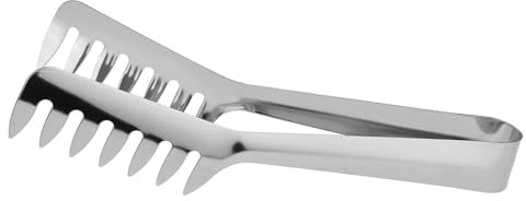 Pinza per spaghetti e insalata in acciaio inox | Pinza per spaghetti e insalata | Pinza per pasta, spaghetti a di pettine per tagliatelle, pasta, cottura