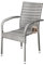 Casaria® Gartenstühle 8er Set Stapelbar Wetterfest Polyrattan Outdoor 160kg Garten Terrasse Balkon Stuhl mit Armlehne Gartensessel Stapelstühle Grau