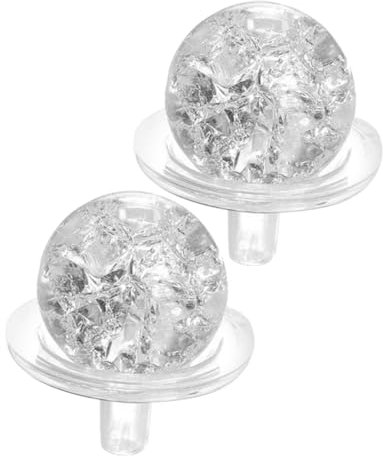 GAROZATION 1juego Bolas Decorativas De Vidrio Soporte para Decoración De Escritorios Jardines y Terrarios Diseño Creativo y Elegante Material Resistente y Duradero
