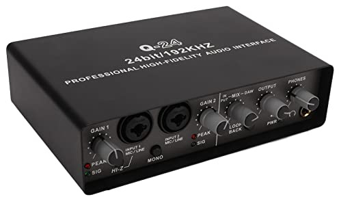 RASTKY USB Live Sound Card Digital Mixing och Native - Externt ljudkort Live Streaming på OS X och 24-bitars 192 KHz högupplöst ljud