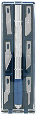 Modelcraft PKN4301/S Soft Grip Craft Knife Set , Silver