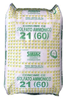 MUGAVERO--FERTILSUD-- Solfato ammonico 21 concime azotato idrosolubile Sacco da 25 kg