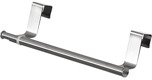 Portasciugamani estensibile cromato sopra la porta per cucina, toeletta e bagno