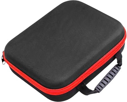 perfk Mallette de transport pour perceuse électrique, boîte de rangement d'outils, Portable, fermeture éclair lisse, sac à outils antichoc, étui de, S