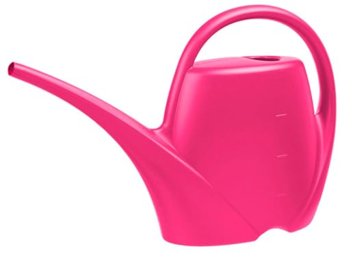 Petit arrosoir pour plantes d'intérieur - 1,7 l - Arrosoir en plastique de qualité supérieure - Arrosoir pratique pour l'intérieur - Idéal pour arroser les plantes d'intérieur - Rose